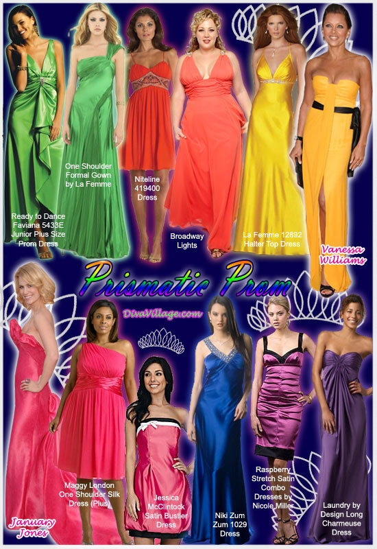 bright colored prom dresses	